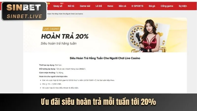 Hoàn trả hàng ngày/tuần me88